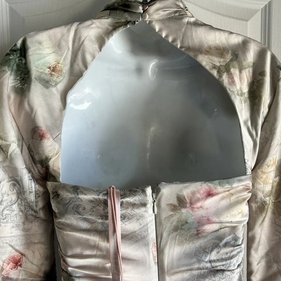 Toira Vintage Floral Draped Corset Dress - Picture 14 of 16